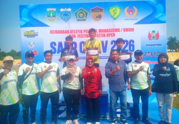 Pembukaan kejuaraan dihadiri Bupati Pandeglang, Hj. Rd Dewi Setiani, yang memberikan dukungan terhadap upaya pembinaan olahraga, khususnya cabang atletik. FOTO: Gofur06/PORTALBMI.ID