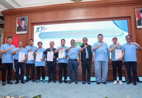Capaian itu terus tumbuh positif sejak Bank Banten mulai mengalami perbaikan disegala lini, dari mulai tata kelola perusahaan, peningkatan SDM. FOTO: Setda Prov Banten/PORTALBMI.ID