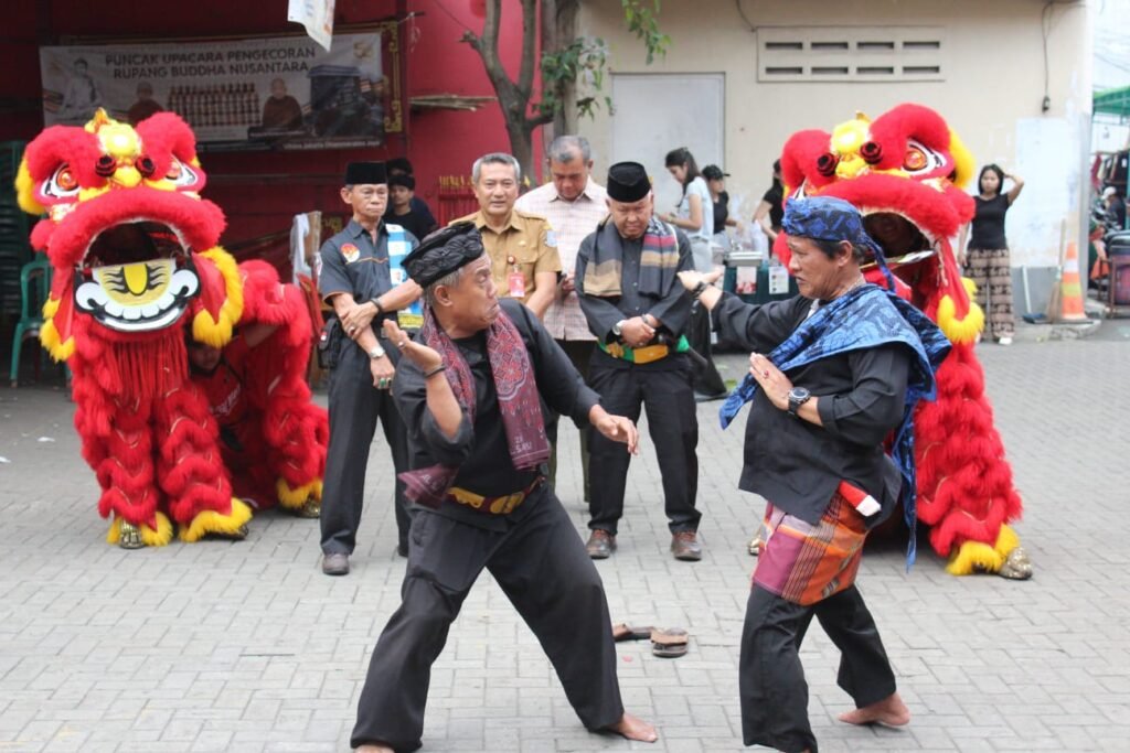 Perayaan HUT Vihara Boen Hay Bio di Serpong Berlangsung Meriah, Dimeriahkan Penampilan Seni Pencak Silat  (PGPTS). FOTO: PORTALBMI.ID