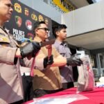 Polres Garut menyampaikan perkembangan penanganan perkara penganiayaan berat yang mengakibatkan satu orang meninggal dunia. FOTO: Imam06/PORTALBMI.ID