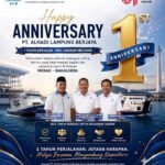 PT ALHADI LAMPUNG BERJAYA “Bersama Melaju Tanpa Henti, Menghubungkan Negeri.” FOTO: Budi05/PORTALBMI.ID