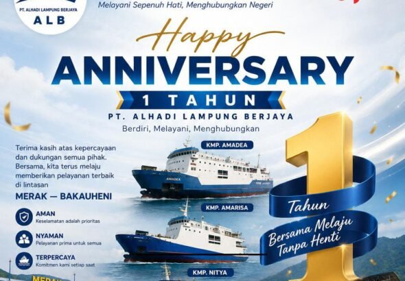 PT ALHADI LAMPUNG BERJAYA “Bersama Melaju Tanpa Henti, Menghubungkan Negeri.” FOTO: Budi05/PORTALBMI.ID