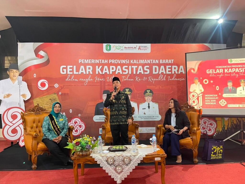 Gubernur Kalimantan Barat Ria Norsan membuka Pameran Kearsipan dalam rangka memperingati Hari Ulang Tahun (HUT) RI ke-81. FOTO: Aef05/PORTALBMI.ID
