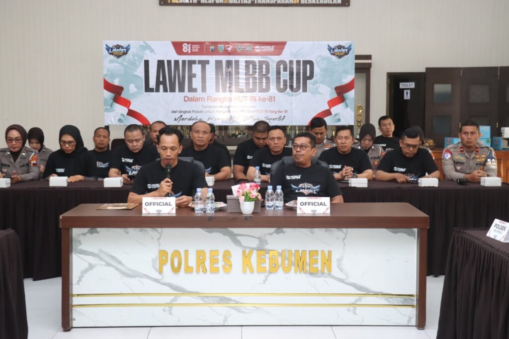 Polres Kebumen menyelenggarakan Lawet Mobile Legends Bang Bang Cup yang melibatkan 1.040 peserta dari 208 tim. FOTO: Humas Polres Kebumen