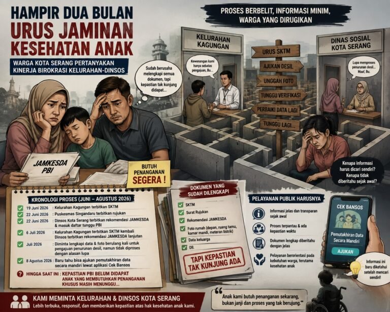 Berjuang mendapatkan kepastian jaminan kesehatan bagi anak mereka, MHA (6), yang membutuhkan penanganan khusus. FOTO: Ilustrasi/Budi05/PORTALBMI.ID