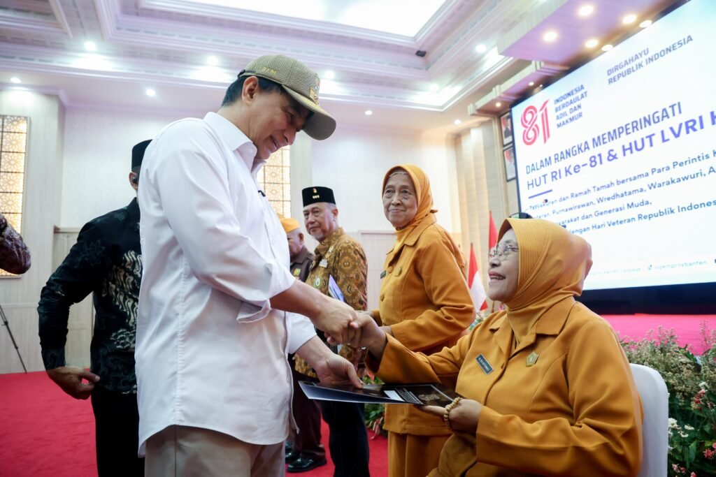 Achmad Dimyati Natakusumah menegaskan bahwa ia tidak ingin mendengar para pejuang kemerdekaan hidup dalam kesulitan. FOTO: Setda prov Banten/PORTALBMI.ID