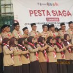 Upacara Peringatan Hari Ulang Tahun (HUT) ke-65 Gerakan Pramuka tingkat Kwartir Cabang (Kwarcab) Kota Cilegon berlangsung meriah, khidmat, dan penuh semangat kebersamaan. FOTO: PORTALBMI.ID