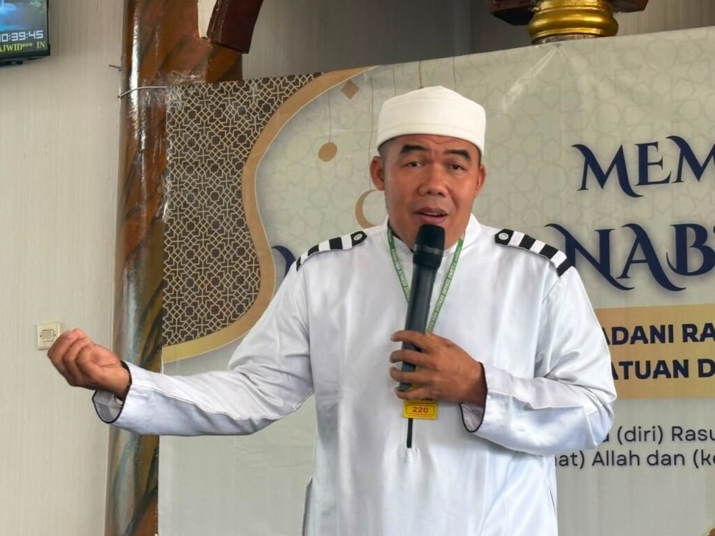 Lapas Kelas IIA Serang menggelar peringatan Maulid Nabi Muhammad SAW sebagai momentum untuk meningkatkan keimanan dan ketakwaan sekaligus meneladani akhlak Rasulullah SAW. FOTO: Achie06/PORTALBMI.ID