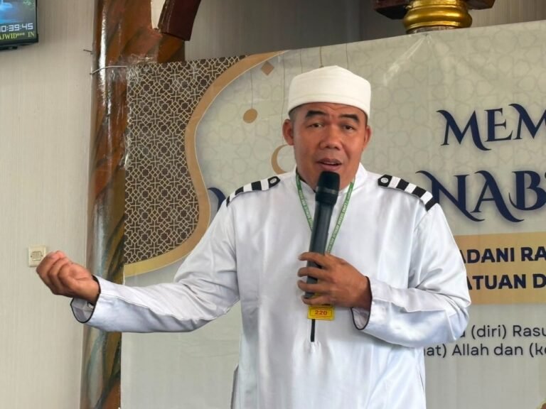 Lapas Kelas IIA Serang menggelar peringatan Maulid Nabi Muhammad SAW sebagai momentum untuk meningkatkan keimanan dan ketakwaan sekaligus meneladani akhlak Rasulullah SAW. FOTO: Achie06/PORTALBMI.ID