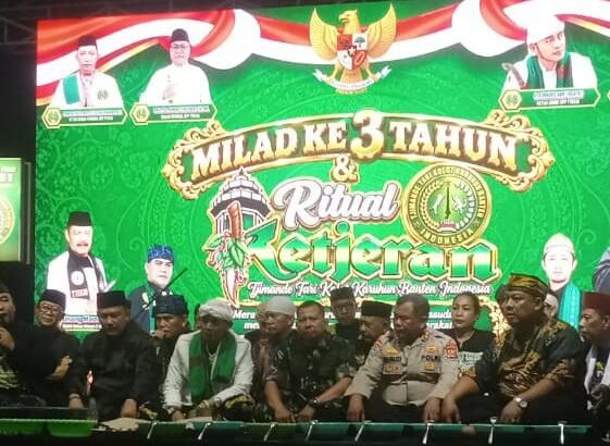 Milad ke-3 TTKKBI yang dihadiri lebih dari seribu peserta di Jalan Kagungan, Lontar Baru, Kota Serang, Sabtu (12/9/2026). FOTO: PORTALBMI.ID
